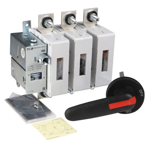 Выключатель нагрузки 3п 630А OptiSwitch DI-3-630-3P КЭАЗ 274890 фото 2