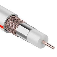01-2401-2-20 Кабель коаксиальный SAT 50M 75Ом CCS/Al/Al 75% бел. (уп.20м) PROCONNECT 