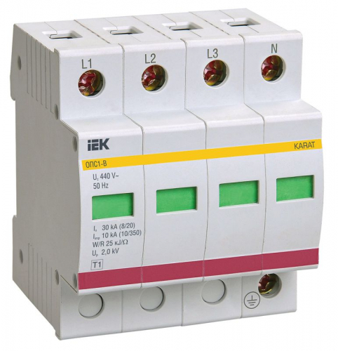 MOP20-4-B Ограничитель перенапряжения ОПС1-B 4P KARAT IEK 