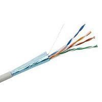01-1001 Кабель витая пара F/UTP кат.5E 4х2х24AWG solid CCA PVC сер. (м) Net.on 