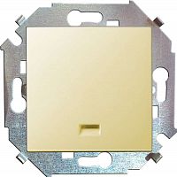 1591104-031 Выключатель 1-кл. СП Simon 15 16А IP20 с подсветкой винтов. зажим механизм сл. кость Simon 