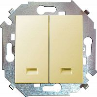 1591392-031 Выключатель 2-кл. СП Simon 15 16А IP20 с подсветкой винтов. зажим механизм сл. кость Simon 