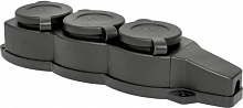 RPS-015-16-230-44 Колодка 3-м 16А IP44 2P+PE 230В с защ. крышками каучук EKF 