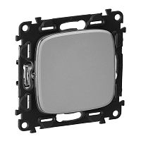 752906 Переключатель 1-кл. СП Valena Allure 10А IP20 250В 10AX с лицев. панелью безвинтов. зажимы механизм алюм. Leg 