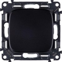 752916 Переключатель 1-кл. СП Valena Allure 10А IP20 250В 10AX с лицев. панелью безвинтов. зажимы механизм антрацит Leg 