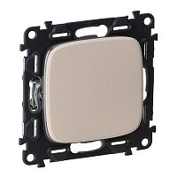 752806 Переключатель 1-кл. СП Valena Allure 10А IP20 250В 10AX с лицев. панелью безвинтов. зажимы механизм сл. кость Leg 