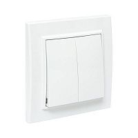 ERV10-023-10 Выключатель 2-кл. СП Минск 10А IP20 бел. Basic EKF 