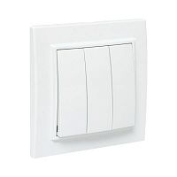 ERV10-024-10 Выключатель 3-кл. СП Минск 10А IP20 бел. Basic EKF 