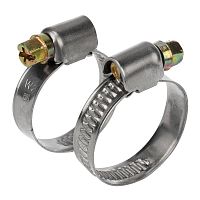 07-0616 Хомут стальной червячный 16-27 (Россия) Rexant 