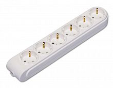 N6210000 Колодка удлинителя 6-м с заземл. защ. шторки Makel 