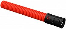 CTG12-040-K04-050-R Труба гофрированная двустенная ПНД гибкая d40мм с муфтой красн. (уп.50м) IEK 