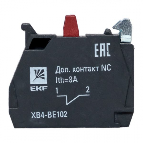 XB4-BE102 Контакт дополнительный NC красн. PROxima EKF  фото 2