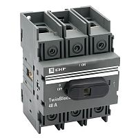 tb-40-3p-f Рубильник 3п 40А с рукояткой управления для прямой установки TwinBlock EKF 