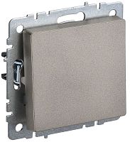 BR-V10-0-10-K37 Выключатель 1-кл. СП BRITE ВС10-1-0-БрШ 10А механизм шампань IEK 