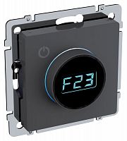 BR-RT11-K53 Термостат электронный с индик. BRITE СП IP20 ТС10-1-БрГ механизм графит IEK 
