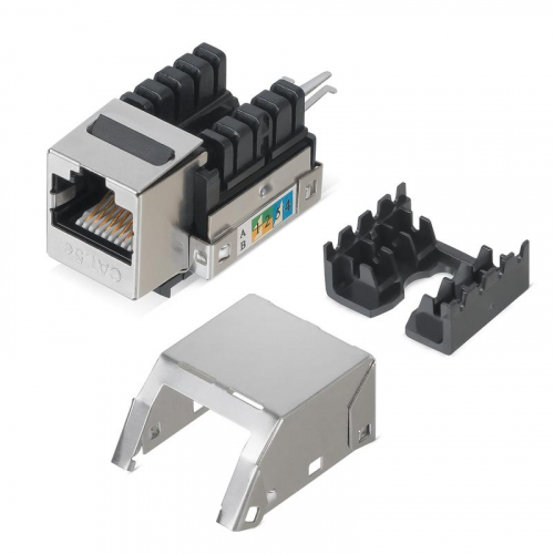 505213 Вставка Keystone Jack RJ45 кат.5E экранир. WR-KJ-RJ45-C5E-SH-90 90град. заделка тип 110 WRline 