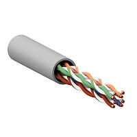 TRC-5EUTP-04PVC-GY-IN3 Кабель витая пара U/UTP кат.5E 4 пары solid PVC сер. TERACOM EKF 