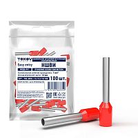 TKE-NSVI-1.0-12-C13/100 Наконечник штыревой втулочный изолированный НШВИ 1.0-12 TOKOV ELECTRIC 