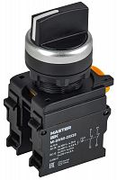 MI-SW60-20X33-5-24-3-K02 Переключатель 3 полож. 2НЗ возвратный черн. MASTER IEK 