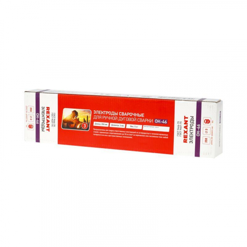 11-0970 Электрод 350мм ОК-46 3мм (уп.5кг) Rexant  фото 2