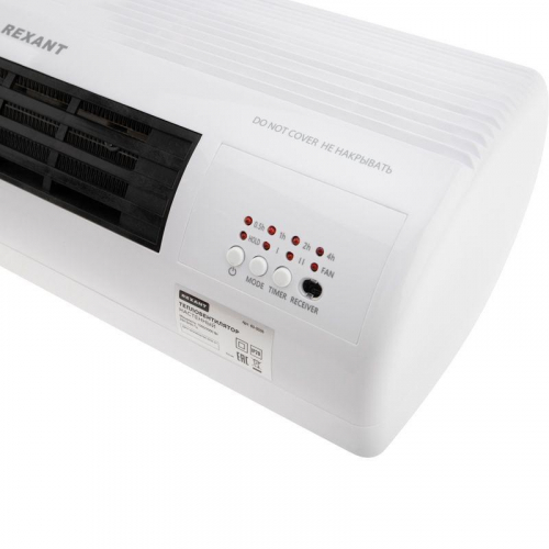 60-0035 Тепловентилятор электрический настенный PTC 2кВт бел. Rexant  фото 4