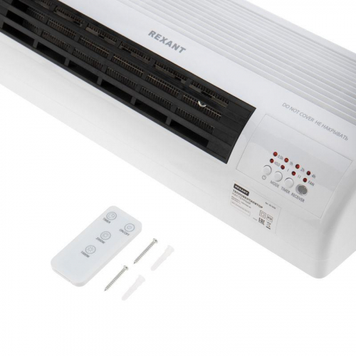 60-0035 Тепловентилятор электрический настенный PTC 2кВт бел. Rexant  фото 5