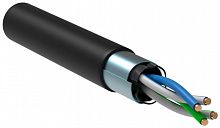 LC3-C5E02-339 Кабель витая пара F/UTP кат.5E 2х2х24AWG solid LDPE черн. (500м) (м) ITK 