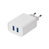 16-0276 Устройство зарядное сетевое для iPhone/iPad 2 x USB 5В 2.4А бел. Rexant 