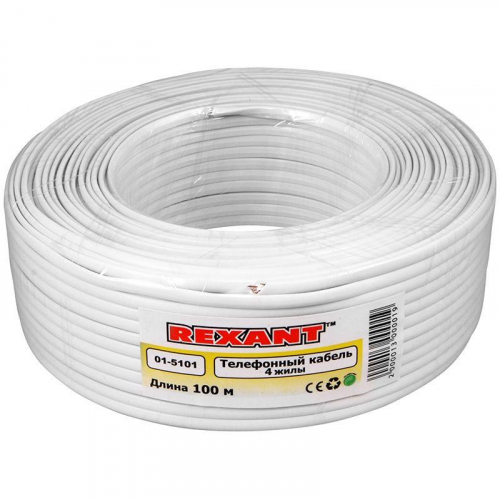 01-5101 Кабель ШТЛП-4 (уп.100м) Rexant  фото 2
