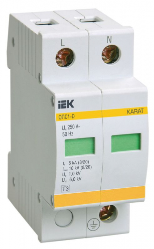 MOP20-2-D Ограничитель перенапряжения ОПС1-D 2P KARAT IEK 