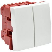 CKK-40D-PD2-K01 Переключатель проходной 2-кл. 2мод. 10А IP20 ВК4-22-00-П бел. PRIMER IEK 
