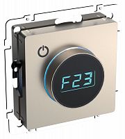 BR-RT11-K37 Термостат электронный с индик. BRITE СП IP20 ТС10-1-БрШ механизм шампань IEK 