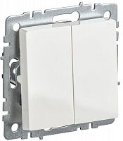 BR-V20-0-10-K01-PRO Выключатель 2-кл. Brite 10А ВС10-2-0-БрБ механизм бел. IEK 