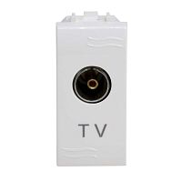 76581B Розетка телевизионная проходная TV 1-м СП 1мод. Brava бел. DKC 