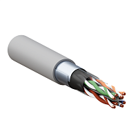 TRP-6FTP-04PVC-GY-IN3 Кабель витая пара F/UTP кат.6 4 пары 23 AWG solid PVC сер. (уп.305м) TERACOM PRO EKF 