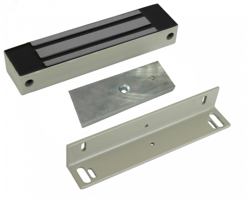 AT-02295 Замок электромагнитный ML-295K с уголком IP67 12В усилие 300 кг серый AccordTec 