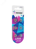KOCG13(LR44)6BL Батарейка G13 (L1154/LR44/A76/357) 1.5V блистер 6 шт Космос 