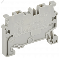 AF-CT40-00-K03-002 ARMAFIX Клемма пружинная CX2.5 2,5мм2 проходная серая IEK 