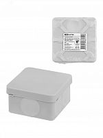 SQ1401-2511 Распаячная коробка двухкомпонентная ОП 70х70х40 мм IP66 6 вх. серая инд. штрихкод TDM TDM ELECTRIC 