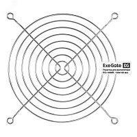 EX295264RUS Решетка для вентилятора 140x140 мм, круглая, никелированная, металлическая ExeGate 
