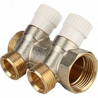 SMB 6851 013402 Коллектор распределительный 1', 2 отвода 3/4'ЕК STOUT  RG008S37S7JS9T