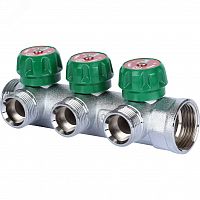 SMB-6850-013403 Коллектор распределительный 1'x3 выхода 3/4' ЕК STOUT  RG008UJF58O77P