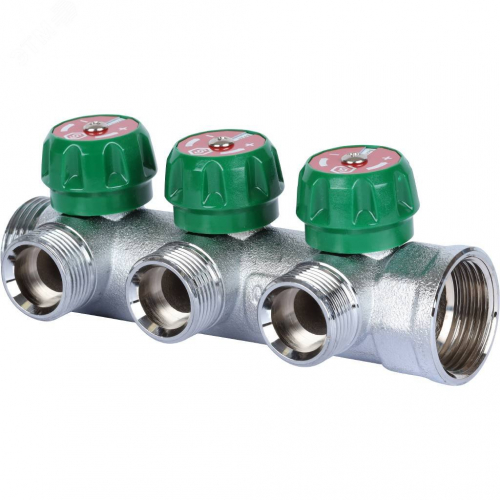 SMB-6850-013403 Коллектор распределительный 1'x3 выхода 3/4' ЕК STOUT  RG008UJF58O77P