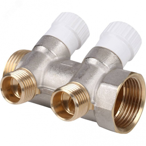 SMB 6851 011202 Коллектор распределительный 1', 2 отвода 1/2' STOUT  RG008SFVPNJ8BC