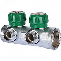 SMB-6850-011202 Коллектор распределительный 1'x2 выхода 1/2' STOUT  RG008UJDJ7H5B5
