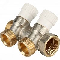 SMB 6851 343402 Коллектор распределительный 3/4', 2 отвода 3/4'ЕК STOUT  RG008S37R54H0Q
