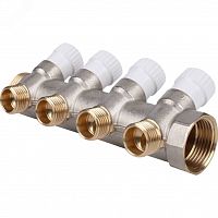 SMB 6851 011204 Коллектор распределительный 1', 4 отвода 1/2' STOUT  RG008SFVPQCLS7