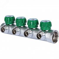 SMB-6850-011204 Коллектор распределительный 1'x4 выхода 1/2' STOUT  RG008UJDJDIL4I
