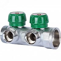 SMB-6850-013402 Коллектор распределительный 1'x2 выхода 3/4' ЕК STOUT  RG008UJF4F6FEQ