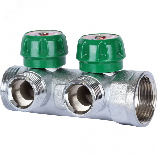 SMB-6850-013402 Коллектор распределительный 1'x2 выхода 3/4' ЕК STOUT  RG008UJF4F6FEQ